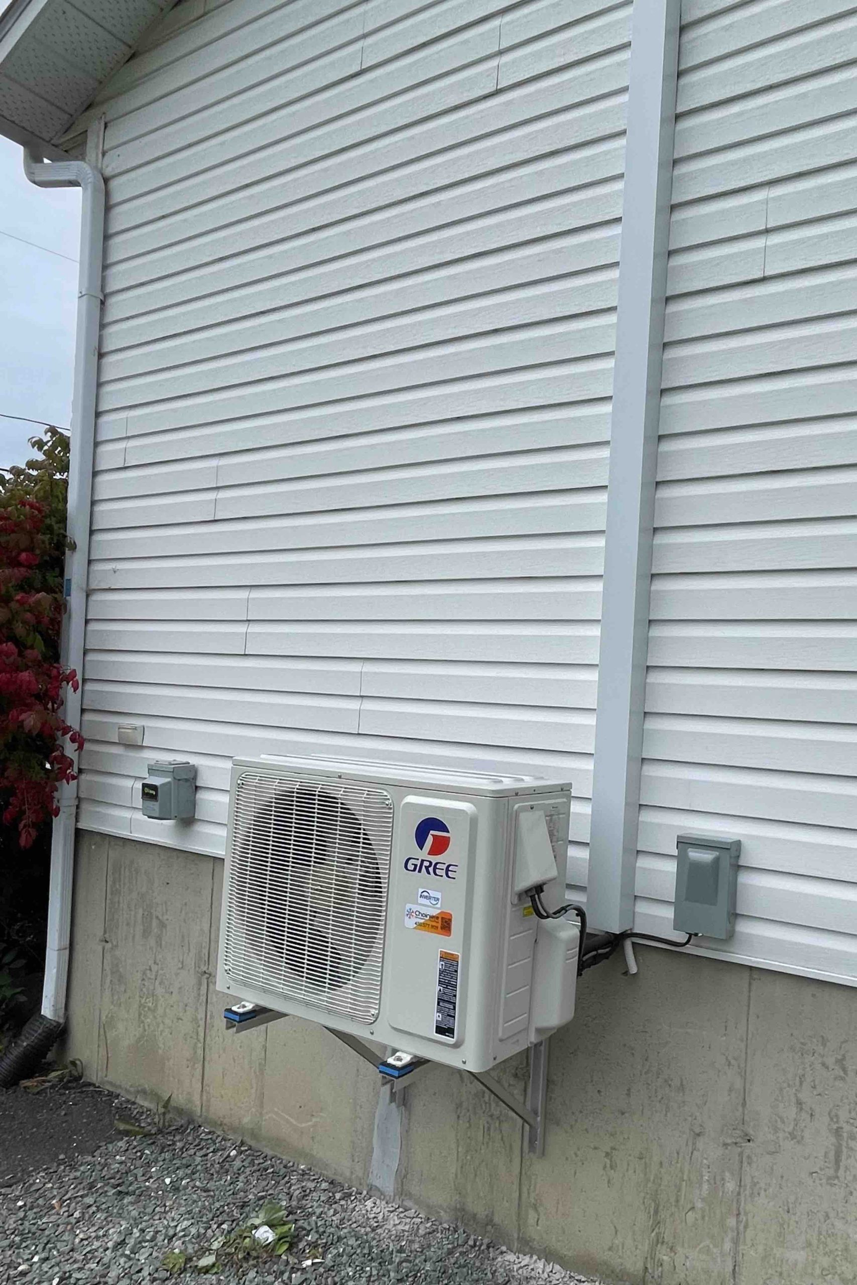 Installation de thermopompe GREE haute efficacité à Granby